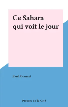Read: Ce Sahara qui voit le Book jour
