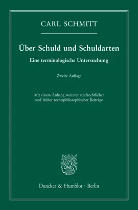 Read: Über Schuld und Schuldarten. Book