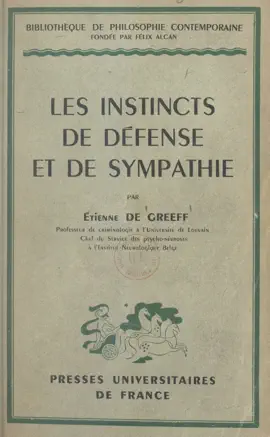 Read: Les instincts de défense et de sympathie Book