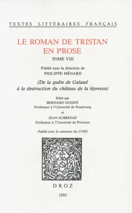 Read: Le roman de Book Tristan en prose