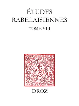 Read: Etudes rabelaisiennes Book