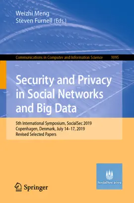Read: Book Security and Privacy in Social Networks and Big Data