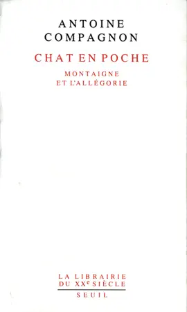 Read: Chat en poche. Montaigne et l'allégorie Book