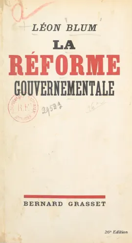 Read: Book La réforme gouvernementale