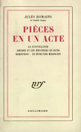 Read: Book Pièces en un acte