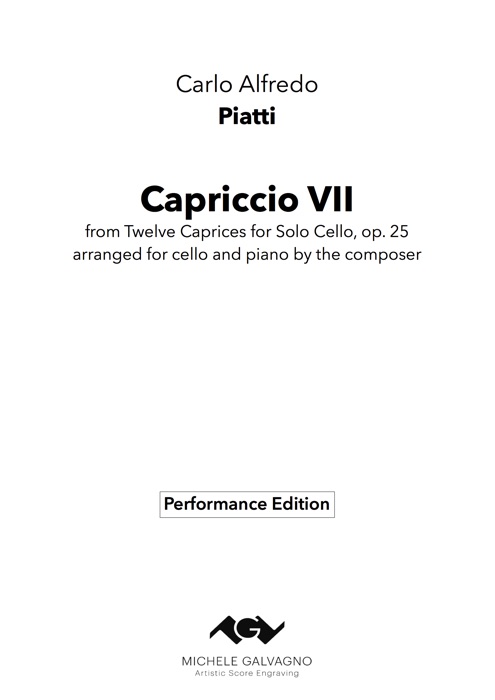 Piatti - Capriccio n° 7 op. 25