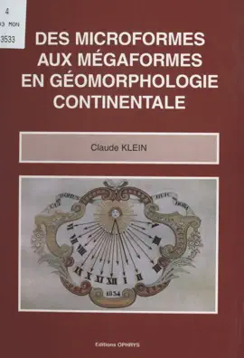 Read: Des microformes aux mégaformes Book en géomorphologie continentale