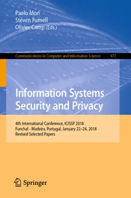 Read: Book Information Systems Security and Privacy