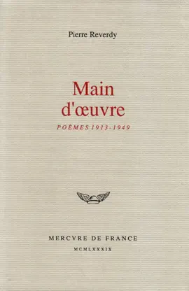 Read: Main d’œuvre. Poèmes Book (1913-1949)