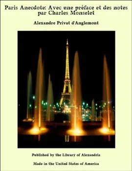 Read: Book Paris Anecdote: Avec une préface et des notes par Charles Monselet