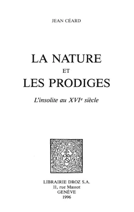 Read: La nature et Book les prodiges