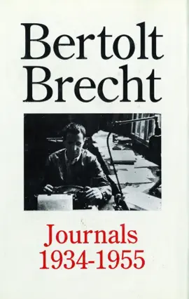 Read: Bertolt Brecht Journals, Book 1934-55