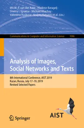 Read: Analysis of Images, Social Networks and Book Texts