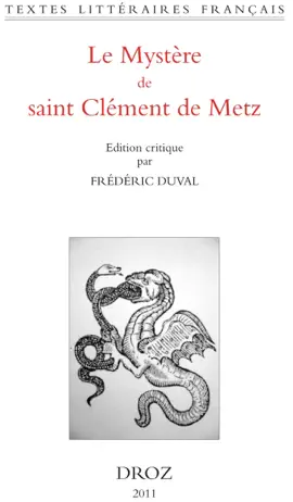 Read: Le Mystère de saint Clément Book de Metz