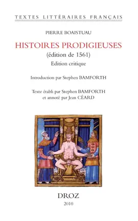 Read: Histoires prodigieuses Book (édition de 1561). Edition critique