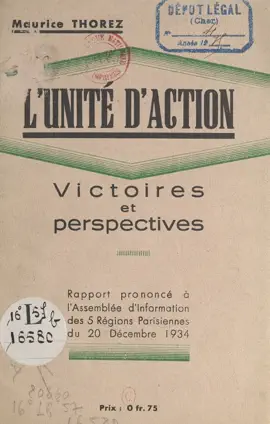 Read: L'unité d'action, victoires Book et perspectives