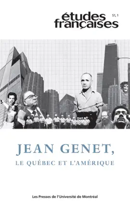 Read: Études françaises. Volume Book 51, numéro 1, 2015