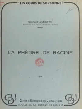 Read: Book La Phèdre de racine