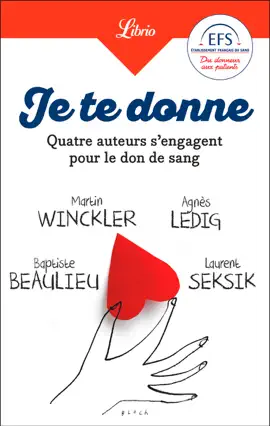 Read: Je Book te donne. Quatre auteurs qui s'engagent pour le don de sang