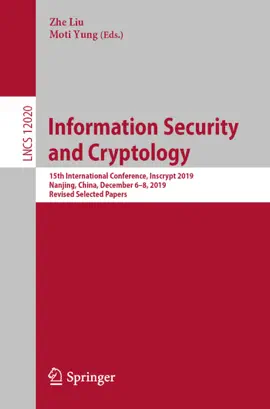 Read: Information Security and Cryptology Book