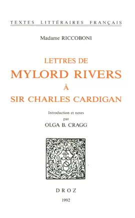 Read: Lettres de Mylord Rivers à Sir Charles Cardigan Book