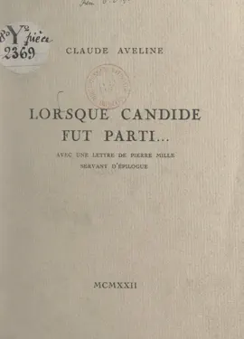 Read: Lorsque Candide fut parti... Book