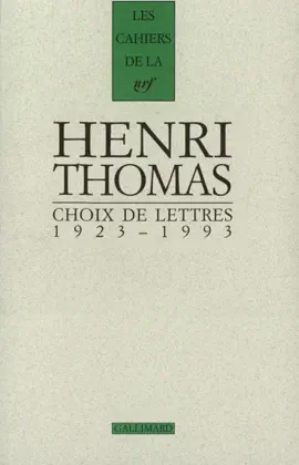 Read: Choix de lettres Book