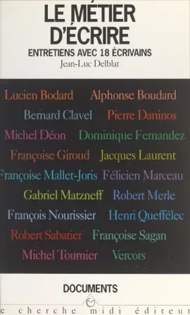 Read: Book Le métier d'écrire