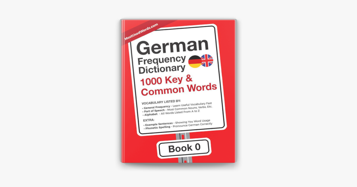 ‎German Frequency Dictionary 1000 Key & Common German Words in