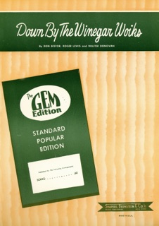 Down By The Winegar Woiks by Don Bestor, Walter Donovan & Roger Lewis