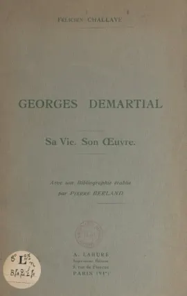 Read: Georges Demartial Book