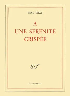 Read: À une sérénité crispée Book