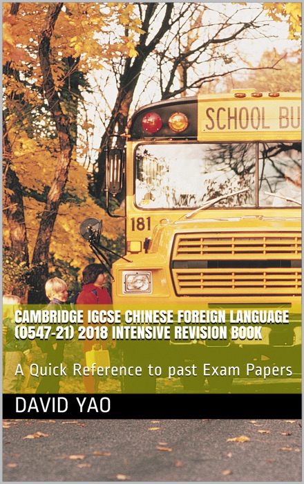 Cambridge IGCSE Chinese Foreign Language (0547-21) 2018 Paper 2 Reading May-June V1 KDP V2020