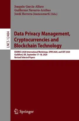 Read: Data Book Privacy Management, Cryptocurrencies and Blockchain Technology
