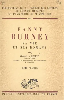 Read: Book Fanny Burney (1)