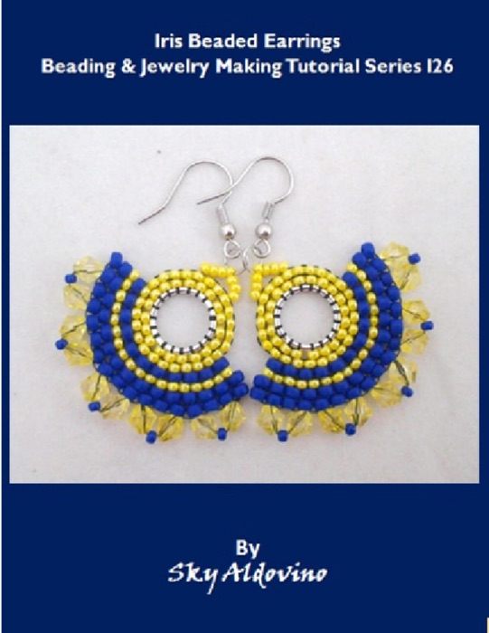 Iris Beaded Earrings Beading and Jewelry Making Tutorial Series I26