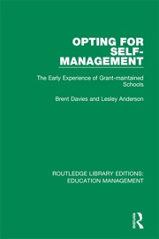 Opting for Self-management - Brent Davies & Lesley Anderson