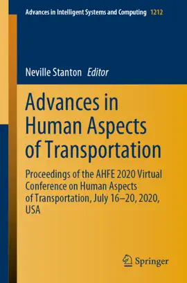 Read: Advances in Book Human Aspects of Transportation