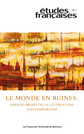 Read: Études Book françaises. Volume 56, numéro 1, 2020