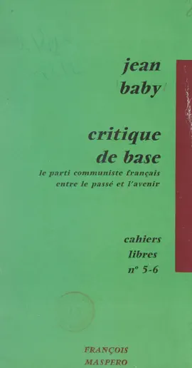 Read: Book Critique de base