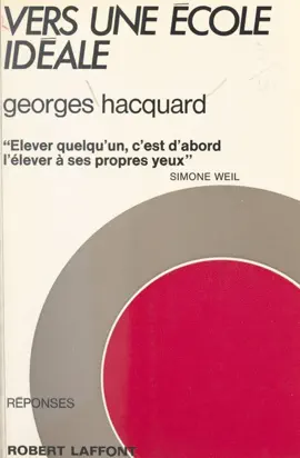 Read: Book Vers une école idéale