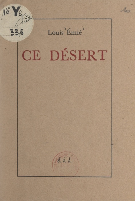 Ce désert