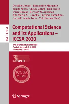Read: Computational Science and Its Applications – Book ICCSA 2020
