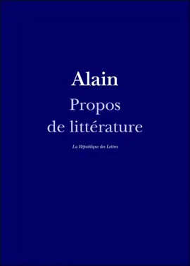 Read: Book Propos de littérature