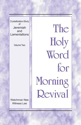 Crystallization-study of Jeremiah and Lamentations