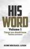 Book His Word Volume 1