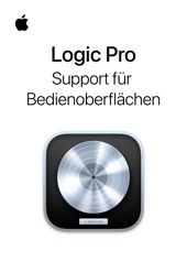 Book cover for Unterstützung für Bedienoberflächen in Logic Pro by Apple Inc.