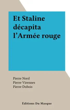 Read: Et Book Staline décapita l'Armée rouge