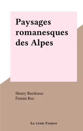 Read: Paysages romanesques Book des Alpes
