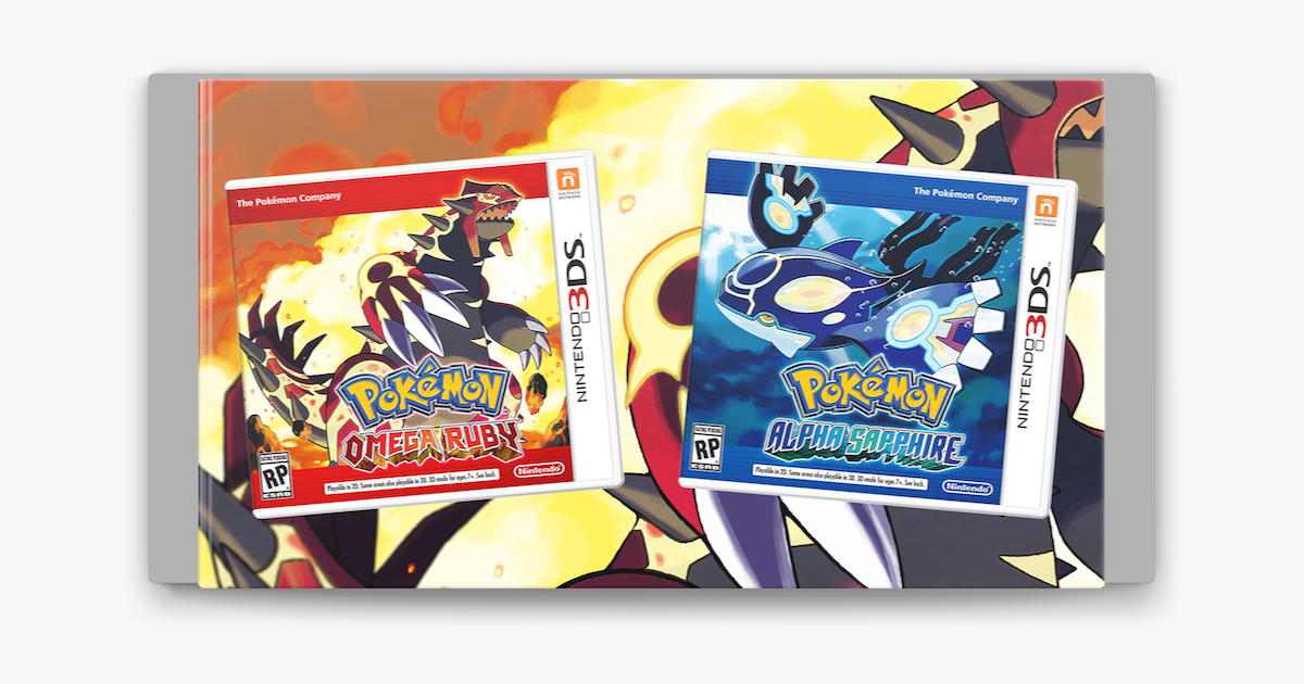 Pokemon X + Y + Alpha Sapphire + Omega Ruby - Nintendo 3DS - Brand New